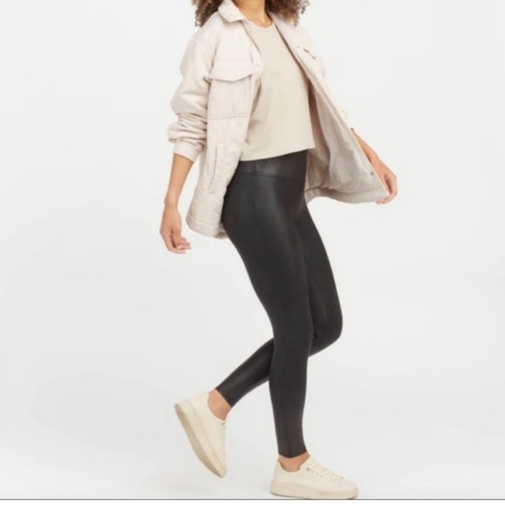Like new Spanx faux leather leggings